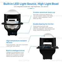 Phare laser Sunshiny S1 G20, projecteur bi-LED 3 pouces, 13000LM, 100W, 6500K, kit de rétrofit plug & play pour voiture