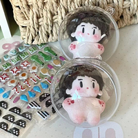 OEM ODM personnalisé 5cm mini peluche porte-clés mignon coréen idole Kpop poupée PP matériau de remplissage délicieux charme de mascotte