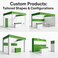 YTSF-I17 Nouveau design, présentoir portable en bois, publicité pour salon professionnel, promotion, stand d'exposition en tissu tendu