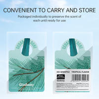 Carte parfumée désodorisante longue durée pour pare-soleil de console de véhicule, personnalisable, tendance, avec une agréable senteur florale