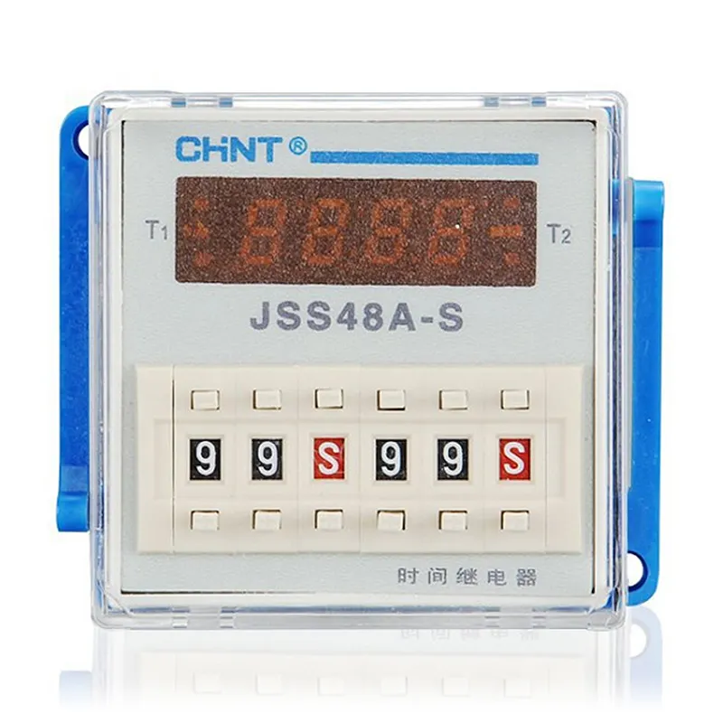 CHINT original Time Delay Relay JSS48A-S Timer is used to turn on and off the circuit regularly in the circuit time relay