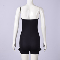 Nouvelles combinaisons sexy sans bretelles et sans manches pour femmes, imprimées, moulantes, une pièce, tenue de club, style gothique