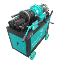 Machine à rouler les filets de barres d'armature de construction, moteur 380V, pour la fabrication de filets parallèles sur barres d'acier, avec dénudeur de nervures inclus