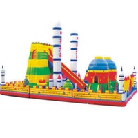 Énorme avion de navette spatiale gonflable videur gonflable parcours d'obstacles jeu de sport interactif pour enfants et adultes