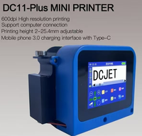Imprimante industrielle miniature légère NASCENCE DC11-Plus 245g, prise en charge de 28 langues, charge rapide Type-C, impression réglable de 2 à 5 mm