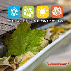 Gouttière de toit anti-poussière mousse éponge réticulée à cellules ouvertes gouttière de toit anti-poussière eau gouttière de toit protecteur mousse éponge filtre - Product Image 5