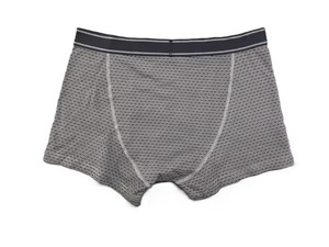 Calzoncillos bóxer negros para hombre con logotipo personalizado, transpirables, de algodón y spandex, de secado rápido, antiestáticos. - Product Image 6