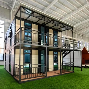 Nhà tiền chế 20ft 30ft 40ft, ngôi nhà nhỏ với 2 phòng ngủ, 1 PHÒNG TẮM và ban công mái tam giác nhà bếp di động - Product Image 5