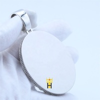 Pendentif de photo à deux couches en laiton, collier avec plateau, plaqué or, pour photo, cz