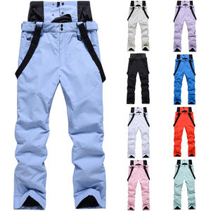 Unisex invierno Cálido impermeable esquí general transpirable Snowboard pantalones a prueba de viento de talla grande deportes al aire libre Baberos calentados - Product Image 1