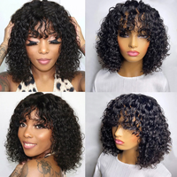 Perruque frontale en dentelle HD en cheveux indiens bruts, 50 pouces, 6x6, sans colle, entièrement frontale, en cheveux humains HD, style Body Wave bouclé, pour revendeurs
