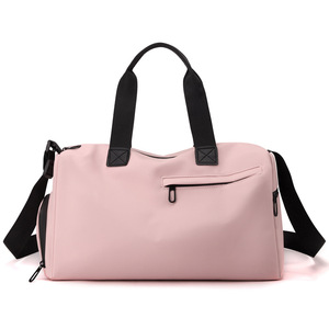 Large Capacity Fashion Gym Bag Custom Logo Oxford Plain Color Travel Duffel Sports Featuring Adjustable <b>Strap</b> Zipper Closure - Product Image 5