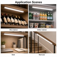 Cache diffuseur de lumière pour bandes LED rigides de 8 mm, style à fermoir magnétique, offrant une distribution uniforme de la lumière pour les armoires et les étagères
