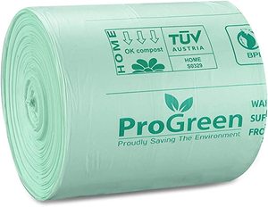 ถุงย่อยสลายได้ 100% สีเขียว สำหรับขยะในครัวแบบยาว - Product Image 3