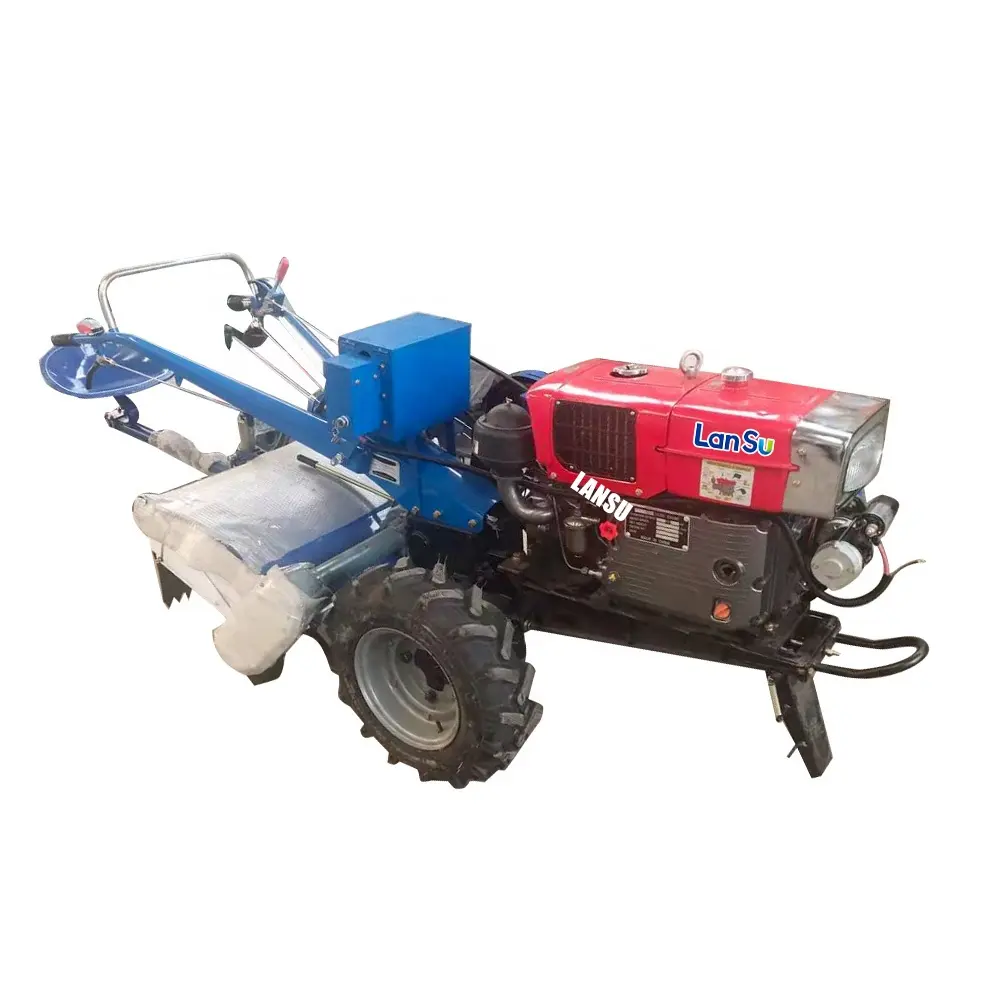 Equipo de maquinaria agrícola, Motocultor diésel, Mini cultivador eléctrico de dos ruedas, Tractor para caminar