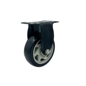 Atacado Médio Dever PVC Rodas <span class=keywords><strong>Caster</strong></span> 2.<span class=keywords><strong>5</strong></span> Polegada a <span class=keywords><strong>5</strong></span> Polegada Placa Superior Laranja Preto Roda Giratória com Freio Popular Roda <span class=keywords><strong>Caster</strong></span> - Product Image 3