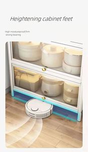 Étagère de rangement anti-poussière pour armoire - Paniers de rangement métalliques suspendus pour cuisine, garde-manger, salle de bain, blanc et <span class=keywords><strong>noir</strong></span> - Product Image 4