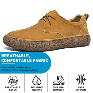 Calzado Casual Retro Transpirable de Moda, <span class=keywords><strong>Zapatos</strong></span> Cómodos de Suela Gruesa y Baja para Hombre - Product Image 1
