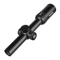 Lunette de tir tactique LPVO 1-6x24 WA IR FMC illuminée rouge/verte en alliage d'aluminium, étanche et antichoc, entièrement multicouche