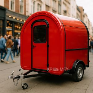 Carrito de Hot Dogs Personalizado 2025, Remolque de Helados, Camión de Comida Rápida Móvil Retro Estilo Americano - Product Image 5