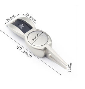 Vente en gros outil de réparation de <span class=keywords><strong>gazon</strong></span> de golf en métal blanc porte-cigare multi-outils outils de divot de golf - Product Image 2