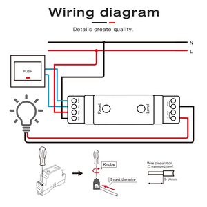 Không dây thông minh ứng dụng điều khiển rf2.4g AC100V 240V Din Rail <span class=keywords><strong>ZigBee</strong></span> 1-kênh từ xa AC <span class=keywords><strong>Dimmer</strong></span> cho đèn Led - Product Image 6