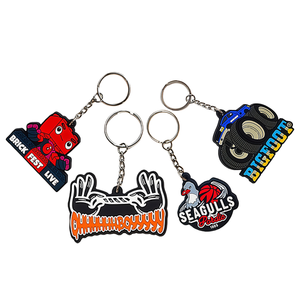 Hot Bán Khuyến Mại Quà Tặng Tùy Chỉnh <span class=keywords><strong>Keyring</strong></span> Vòng Móc Chìa Khóa Thiết Kế Logo 3D/2D Mềm Cao Su <span class=keywords><strong>PVC</strong></span> Keychain Tùy Chỉnh - Product Image 4