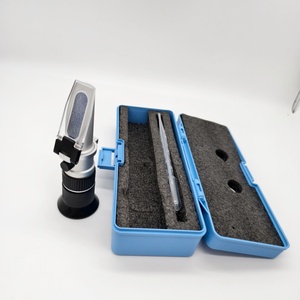 เครื่องวัดความหวานแบบพกพาชนิดมือถือ 0-80% Brix Meter ความแม่นยำ 1% สำหรับไวน์ เบียร์ การผลิตเบียร์แบบโฮมบรูว์ - Product Image 5