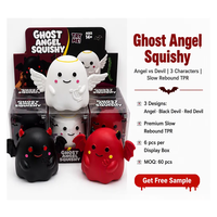 Southpeak Toy Mochi Hand Therapy Squishy Factory Outil anti-stress pour l'anxiété, l'ADHD et l'autisme, Jouet anti-stress Ghost Angel Devil