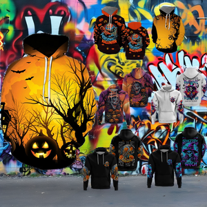 Sudadera con Capucha de Dibujos Animados de Halloween Personalizada de Alta Calidad, Sudadera Holgada con Estampado 3D - Product Image 2