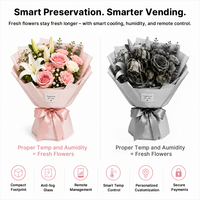 Máquina Expendedora de Café con Impresión de Flores Ai, Máquina Expendedora de Flores Frescas, Máquina Expendedora de Flores Pequeña de Autoservicio