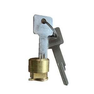 Hotel Lock Core Premium Copper Lock Cilindros com 2 chaves e acabamento escovado para hospitalidade segura - Product Image 2