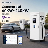 Borne de Recharge Publique Commerciale OCPP 60kW-240kW, Montage au Sol, WIFI, RFID, Station de Recharge pour Véhicules Électriques, Écran Tactile 7 Pouces