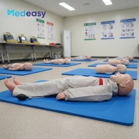 Maniquí de RCP Pediátrico Profesional Avanzado Medeasy con Entrenamiento de Respiración Artificial, Maniquí de Reanimación Pediátrica para Primeros Auxilios