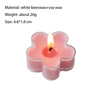 Grosir Pabrik lilin teh aromaterapi bunga 3D buatan tangan ramah lingkungan kualitas tinggi untuk dekorasi rumah