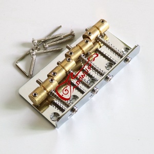 Donlis สะพานแบสแซดเดิลทองเหลือง19มม. แนววินเทจสำหรับกีตาร์เบส4สายแจ๊ส - Product Image 5