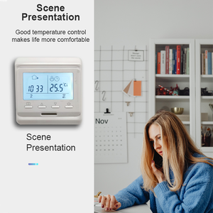 Termostato Elettronico Programmabile Settimanale Popolare, Materiale ABS, Controllo Temperatura Resistente al Fuoco, Facile <span class=keywords><strong>da</strong></span> Usare per Hotel e <span class=keywords><strong>Bagno</strong></span> - Product Image 1