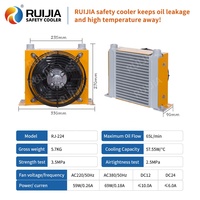 Enfriador de Aire para Remolque Pequeño de 65L/min, Intercambiador de Calor con Ventiladores de Corriente Continua y Alterna, Fabricado en Acero Inoxidable o Aleación de Aluminio