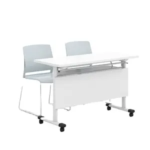 Sedia da lavoro da allenamento e scrivania tavolo pieghevole per mobili da ufficio da studio piccolo con ruote