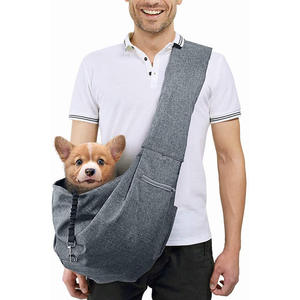 สายสะพายหิ้วสำหรับเดินทางของสัตว์เลี้ยง,กระเป๋าสะพายข้างแบบปรับสายได้ไม่ต้องถือ - Product Image 1