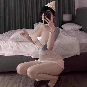 Lencería Sexy, Disfraz de Azafata, Uniforme de Juego de Rol, Falda, Pijama de Pasión - Product Image 3