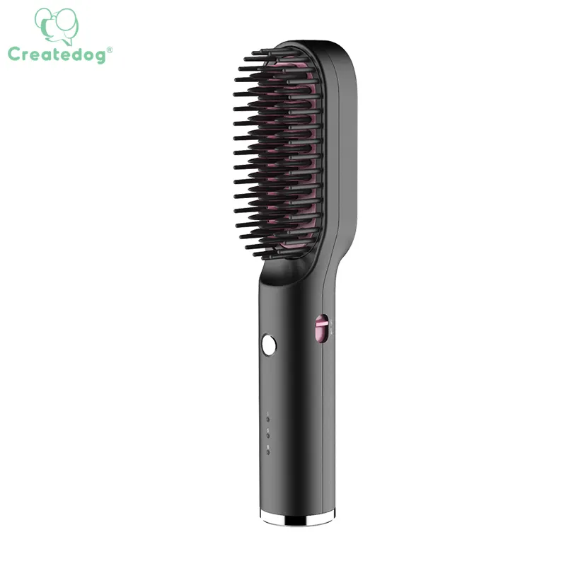 New Product Ideas 2022 Multi-Function Beauty Personal Portable Fast Hair Curling Iron Comb Hair Straightener Brush