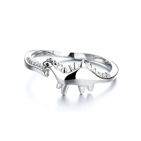 Mode Animal Dinosaure Anneaux Réglable Bague Mignon Cosplay Anneau pour Hommes ou Femmes
