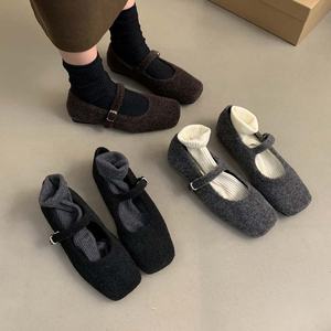 <span class=keywords><strong>Zapatos</strong></span> <span class=keywords><strong>de</strong></span> <span class=keywords><strong>Mujer</strong></span> para Exteriores, Ligeros, Antideslizantes, para Otoño/Invierno, Estilo Francés Retro, Planos, Tipo Mary Jane, Novedad 2026 - Product Image 3