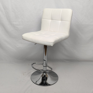 Bán buôn hiện đại PU Chrome Kim Loại Cơ Sở thanh phân chiều cao-điều chỉnh xoay tựa lưng thanh phân cho nhà bếp quán cà phê truy cập Phân - Product Image 6