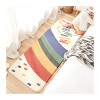 Tapis en microfibre doux imprimé pour chambre à coucher, tapis numérique 3D, tapis imprimé antidérapant moins cher pour salon, tapis pour enfants