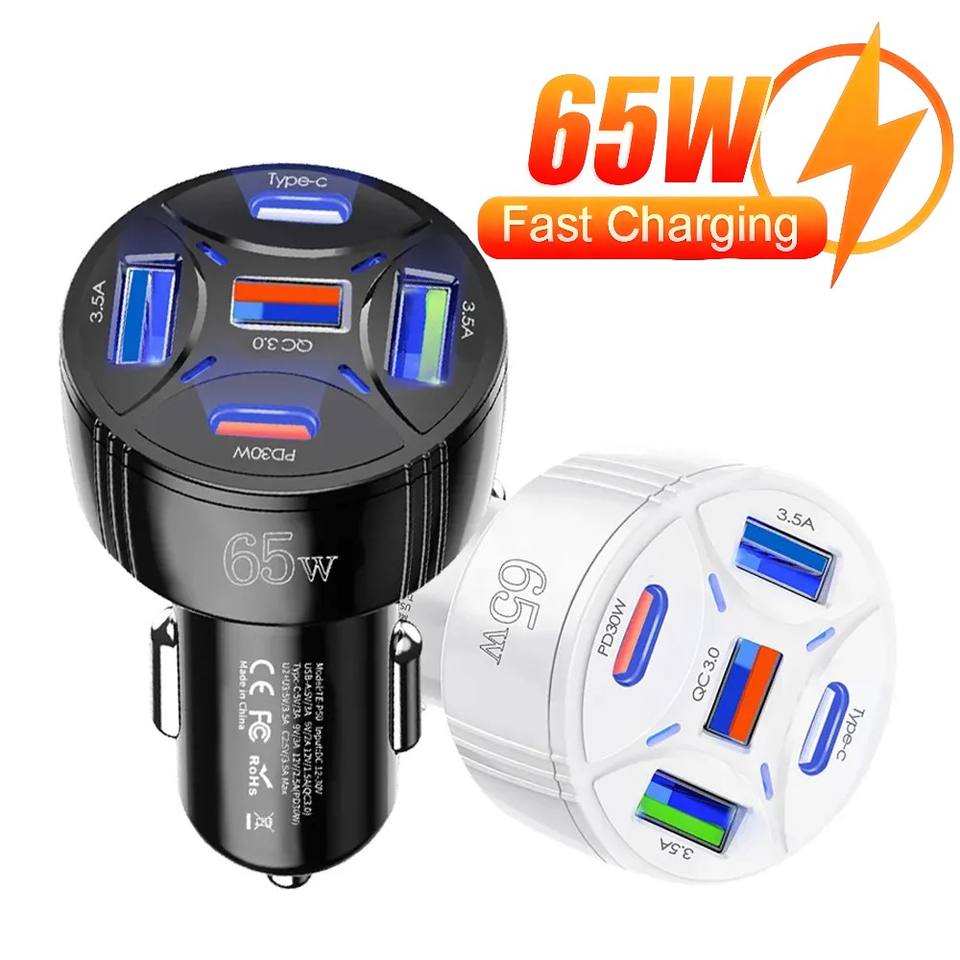 LED Dual USB QC3.0 Car Charger 12V–36V - Image 3