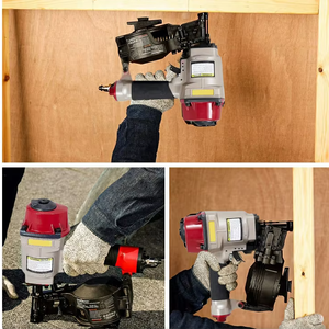 <span class=keywords><strong>Precio</strong></span> de fábrica, clavadora de bobina profesional para trabajo en madera, estructura de techos, soporte de clavadora, grapadora de aire OEM - Product Image 6