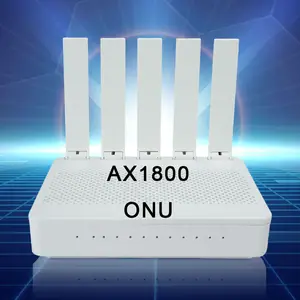 Ax1800 4Ge Modem serat optik 4 port, perangkat Modem serat optik 2 pot 2USB Dual Band 5G Xpon Onu Gpon Ont dengan 2.4G 5G Router Wifi6
