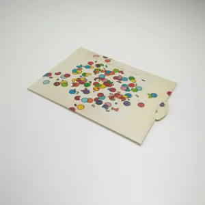 Artificial papel de papel hecho a mano invitación Tarjeta de boda con amor